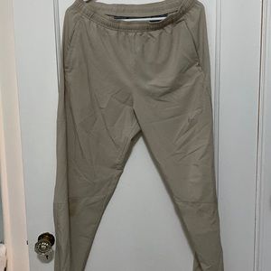 Nike mens running pants beige